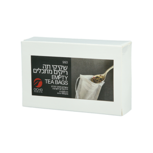 חבילת 100 יח' שקיקי תה ריקים